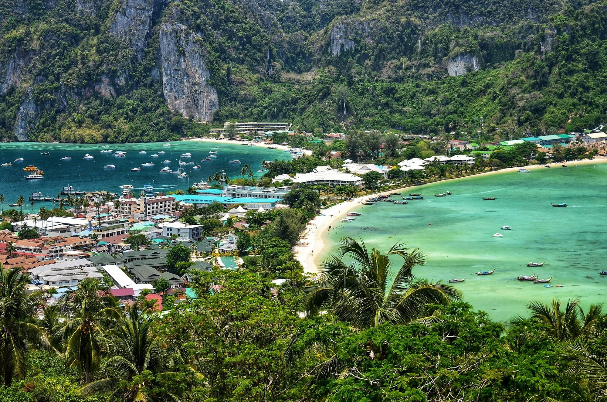 vue sur phi phi et son point de vue