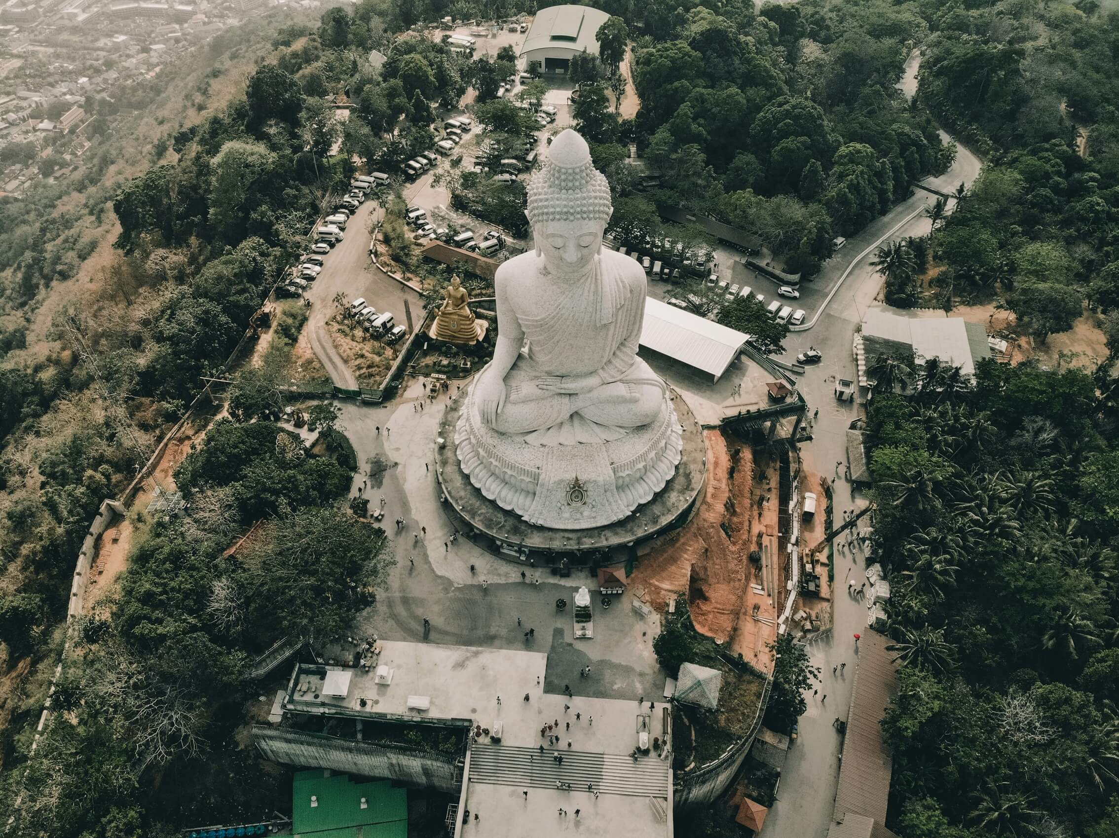 Vue aérienne de Big Buddha Phuket, Thaïlande