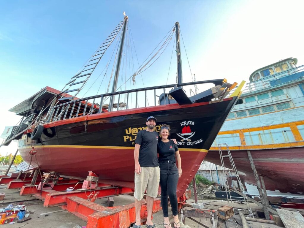 Michael et Carolyn Lakos, propriétaires de Krabi Sunset Cruises en Thaïlande.