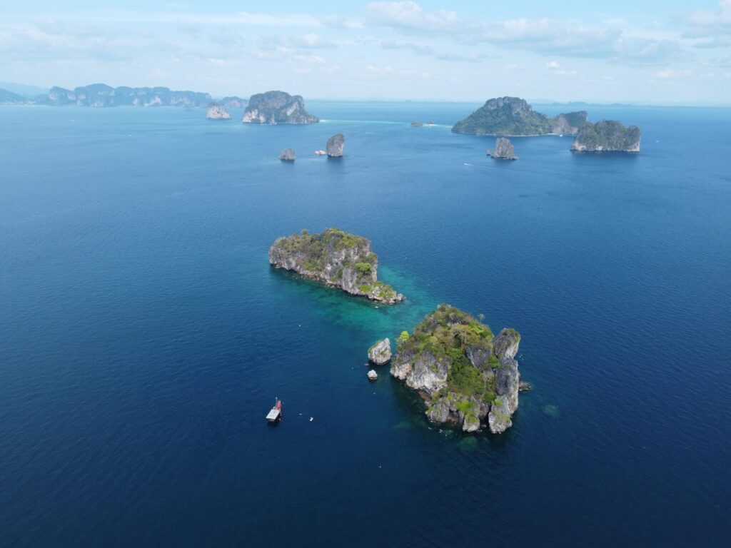 Koh Ya Wa Sam from the sky - one of the island on a krabi 4 island tour