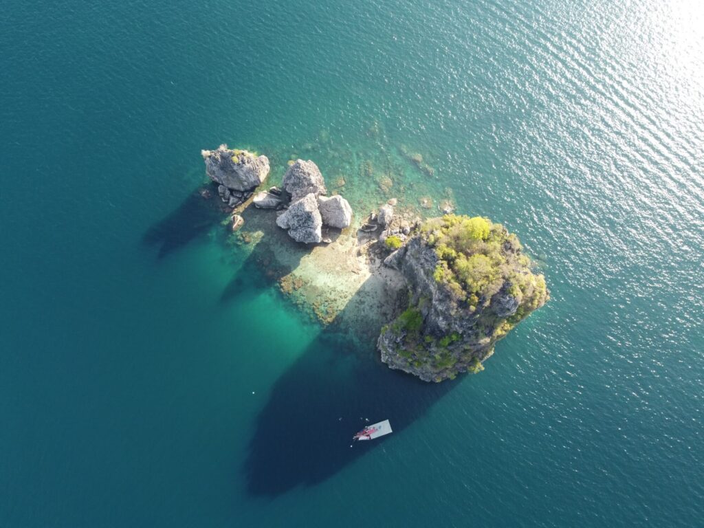 Koh Si vue d'en haut comme une vue d'oiseau